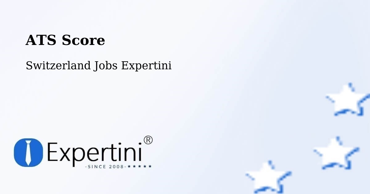 Resume ATS Score & Job Description Match Tool – Ilanz - Switzerland Jobs Expertini