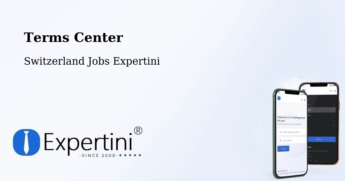 Terms of Service – Ilanz - Switzerland Jobs Expertini